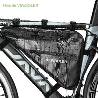NEWBOLER-bolsa para bicicleta a prueba de lluvia, gran capacidad, bolsa para cuadro de bicicleta de montaña y carretera, bolsa triangular, bolsa para calafateo impermeable, accesorios para alforja
