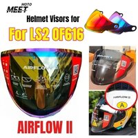 Viseras Plateadas para Casco Abierto LS2 AIRFLOW II, Lentes para Casco LS2 OF616, Lentes de Color para Casco de Motocicleta