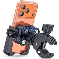 Soporte Antivibración para Teléfono de Motocicleta, Compatible con Cámaras, Soporte para Manillar de Bicicleta con Bloqueo Seguro, Universal para Bicicletas Eléctricas y Scooters