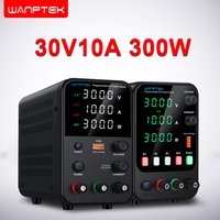 Fuente de Alimentación de Laboratorio DC Wanptek, Ajustable 30V 10A 60V 5A 120V 3A con Carga Rápida USB, Fuentes de Alimentación de Banco