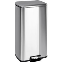 T-lovendo - Cubo de Basura para Cocina 30L | Pedal de Acero Inoxidable | Cierre Suave | Cubo Interior