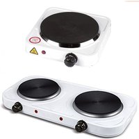 Cocina Eléctrica Portatil Hornillo Electrico Placas Placa Doble Hornilla 2000W Regulador de Temperatura Camping Envio gratuito desde España