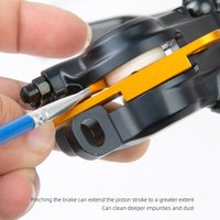 Herramienta de Mantenimiento de Pistones de Freno, Herramienta de Reinserción de Protrusiones de Pistón, Herramienta de Aluminio para Bicicleta, para Sujeción de Pistón de un Solo Lado, Pieza de