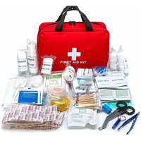 Botiquín de primeros auxilios de 184 piezas, bolsa médica portátil multiusos para suministros médicos de emergencia, para senderismo al aire libre, acampada y más