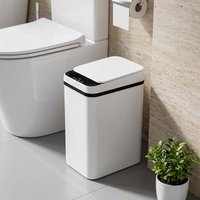 Cubo de Basura con Sensor de 12L, Cubo de Basura con Sensor de Movimiento ABS para Cocina y Baño, a Prueba de Olores, Cubo de Basura Doméstico