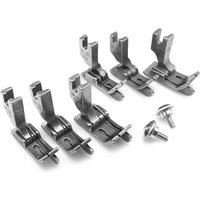 Prensatelas con bisagras SP-18 con guía derecha e izquierda (1/16 ''+1/8'' + 1/4'') para accesorios de máquinas de coser industriales Singer Brother