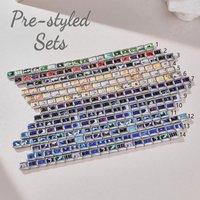 Abalorios de acero inoxidable de 9 mm con diseño de paisaje italiano, enlazables modulares, para pulseras DIY personalizadas, abalorios de joyería artística esmaltada, estilo punk.