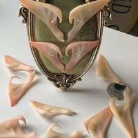 Coskawaii Orejas de Elfo Realistas Puntiagudas de Látex Suave, Accesorios de Cosplay de Anime y Videojuegos para Entusiastas del Cosplay de Halloween