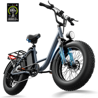 Bicicleta Eléctrica Urbana URLIFE E20 PRO, Neumáticos Gruesos de 20"x4", Frenos de Disco Hidráulicos, Batería de 48V 15.6Ah, 7 Velocidades, 25KM/H