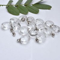 Lote de 200 Piezas de Hermosos Colgantes de Cristal con Forma de Hoja para Perfume y Aceite Aromático, Joyería para Aceites Esenciales