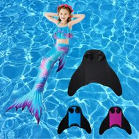Monoaleta de sirena, aleta de natación para niños, cola de sirena, aletas de snorkel para niñas, aletas de natación, aletas de pie completo para entusiastas de los deportes acuáticos, aletas de buceo