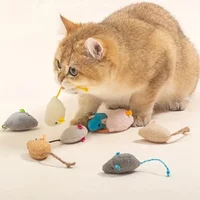 Juguetes interactivos de felpa para ratas y gatos, de lino duradero, perfecto para razas pequeñas, seguro para jugar en interiores, 3/7 piezas