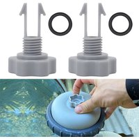 2 uds 10460 válvulas de escape piezas de repuesto de junta tórica para bombas de filtro Intex 10460 10264 válvula de liberación de aire de filtración de piscina de jardín