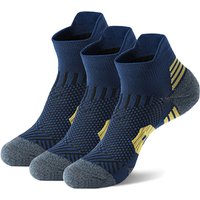 3 pares de calcetines deportivos profesionales para Fitness, calcetines antideslizantes con parte inferior de toalla para correr, calcetines cortos de entrenamiento de baloncesto de secado rápido para