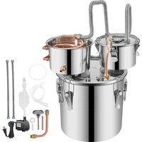 Succebuy-destilador de elaboración de Alcohol, aparato Moonshine DIY de acero inoxidable, uísque, cerveza, Brandy, electrodoméstico, 12/30L