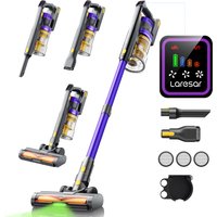 Aspiradora inalámbrica Laresar X11, 550W, 55KPA, potencia de succión, taza de polvo para hogar inteligente de mano, tiempo de ejecución de 60 minutos, juego de filtros Hepa de 3 uds.