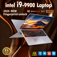 Fingerprint Unlock Notebook Windows 11 Portable Laptop Intel  Core i9-9900 15.6 Inch 16GB RAM 1TB SSD Office Study Gaming Computer