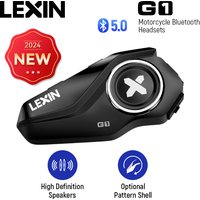Auriculares Bluetooth Lexin G1 para Casco de Motocicleta, Auriculares Bluetooth para Casco, Altavoces de Alta Definición