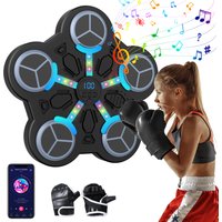 Entrenador de Boxeo Inteligente Bluetooth Mejorado para Niños con 5 Objetivos de Puntuación, Batería Integrada y Música para Entrenamiento en Casa