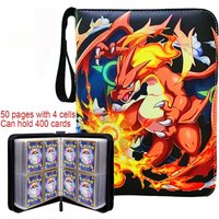 Álbum de Tarjetas Pokémon, Álbum de Fotos con Cierre de PU, Libro de Colección de Figuras de Anime, Archivador de Pasatiempos, Regalos de Juguetes para Niños, en Stock
