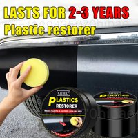 Restaurador de plástico para coche, productos de limpieza de coche con brillo negro, restauración de cuero y plástico, renovador de revestimiento de reparación y pulido automático