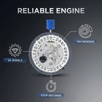 Movimiento Mecánico Japonés NH35A, Movimiento Automático NH35 para Reloj, con Indicador de Día y Fecha, Alta Precisión, Kit de Repuesto, Accesorios para Modificación y Reparación de Relojes