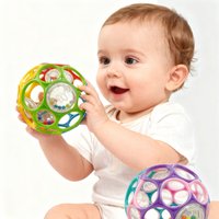 Sonajeros suaves de bola de agarre para bebé con bola de campana, juguete sensorial educativo para educación temprana, Color aleatorio)