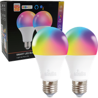 LED ATOMANT Bombilla LED Inteligente WiFi E27 8W RGB+CCT (Blanco Cálido, Neutro y Frío), Regulable, Equivalente a 90W Tradicional, Control por App, Compatible con Alexa, Google Home, Smart Life,