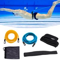 Cinturones de entrenamiento de natación de 4M, cinturón elástico de resistencia, correa de entrenamiento, arnés estacionario, banda de resistencia, accesorios para piscina