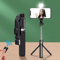 FGCLSY Nuevo Trípode para Cámara de Teléfono Inteligente, Soporte con Obturador Bluetooth y Luz, Soportes Inalámbricos para Selfie Stick con Soporte para Teléfono