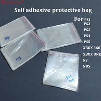 100 Bolsas Protectoras Autoadhesivas para Cajas de Juegos PS1 PS2 PS3 PS4 PS5 Xbox360 One NS NDS WII, a Prueba de Polvo y Humedad