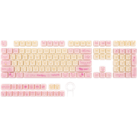 Juego de teclas EPOMAKER JellyPaw, 128 teclas ABS+PC con estampado de gato, perfil MAO, para teclados con diseño ANSI de 60%/65%/75%/TKL/96%/tamaño completo
